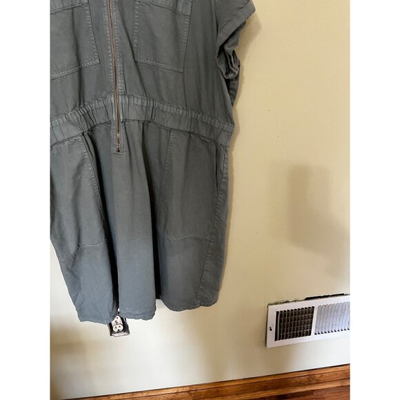 J. Crew Re-Imagined Womens Green Zip-Up Dress Size 24 - Picture 6 of 14